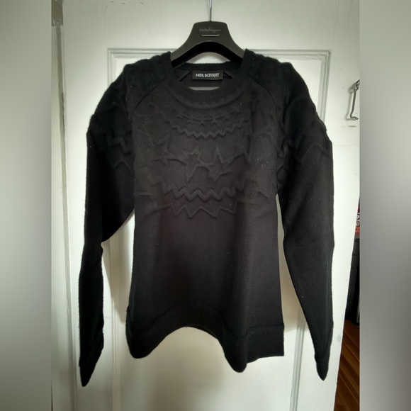 Neil Barrett Textured Black Crewneck Sweater - Picture 5 of 7